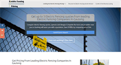 Desktop Screenshot of electricfencing-pricing.co.za